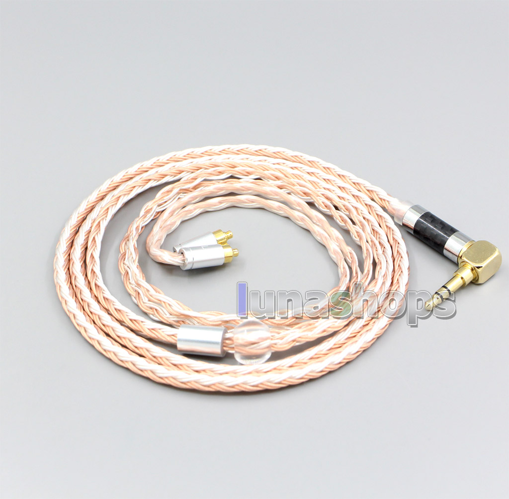 3.5mm 2.5mm 4.4mm XLR Balanced 16 Core Silver Plated OCC Mixed Earphone Cable For Dunu dn-2002