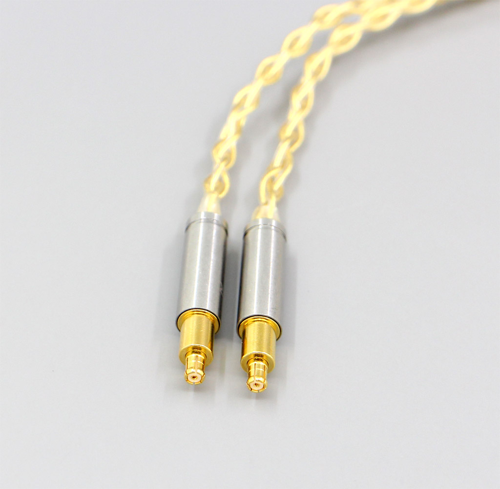 3.5mm 2.5mm 4.4mm 8 Cores 99.99% Pure Silver + Gold Plated Earphone Cable For Audio Technica ATH-ADX5000 ATH-MSR7b 770H 990H A2DC