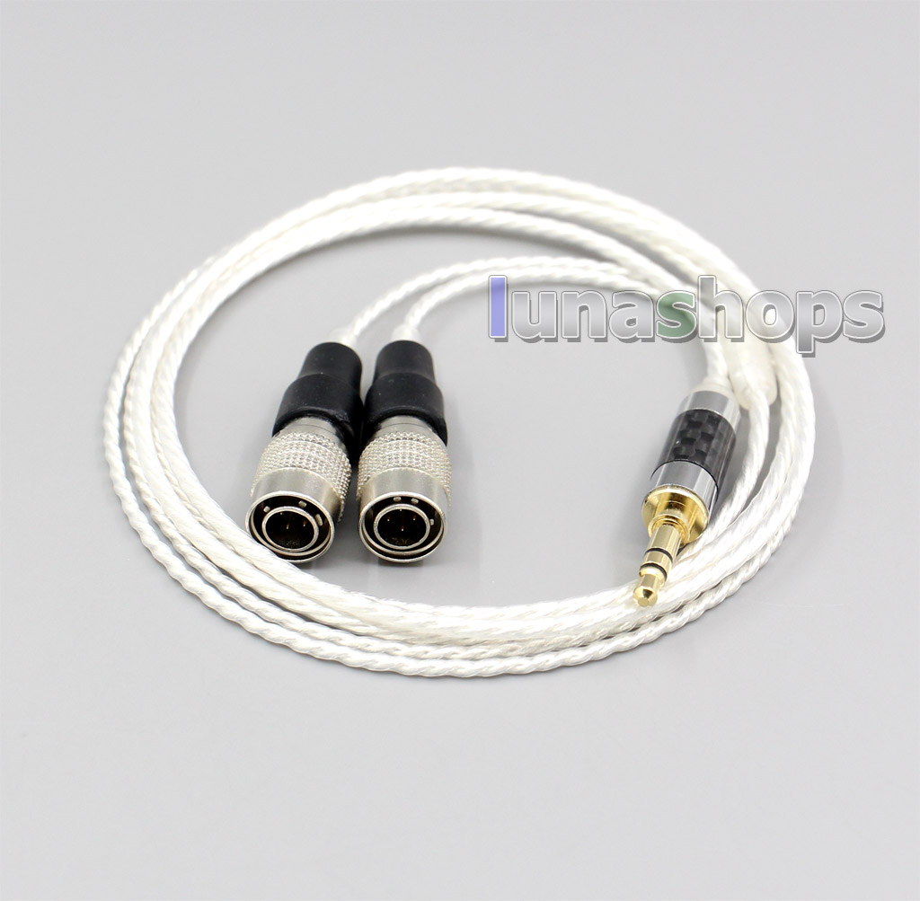 Hi-Res 7N OCC Silver Plated Headphone Earphone Cable For Mr Speakers Ether Alpha Dog Prime