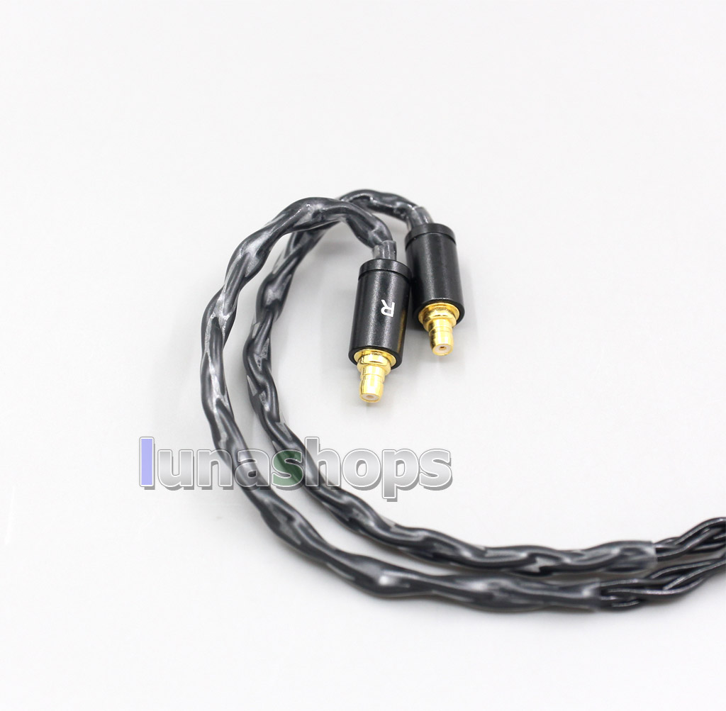 2.5mm 3.5mm XLR Balanced 8 Core OCC Silver Mixed Headphone Cable For Sennheiser IE400 IE500 Pro