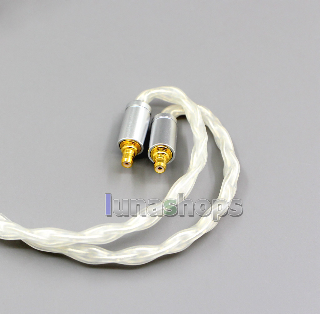 99% Pure Silver 8 Core 2.5mm 4.4mm 3.5mm XLR Headphone Earphone Cable For Sennheiser IE400 IE500 Pro