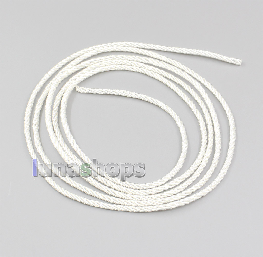 1m 4 cores 99% Pure Silver Earphone Headphone DIY Custom PU Insulation Layer Cable (Not  )