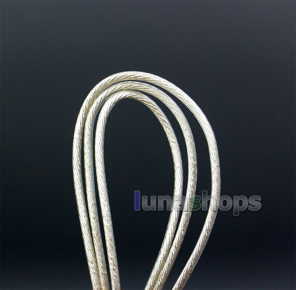 Hi-Res Litz 154*0.05mm Bulk Extremely Soft 99% 7N Pure OCC Copper Silver Plated Earphone Headphone DIY Custom Cable(Not  )