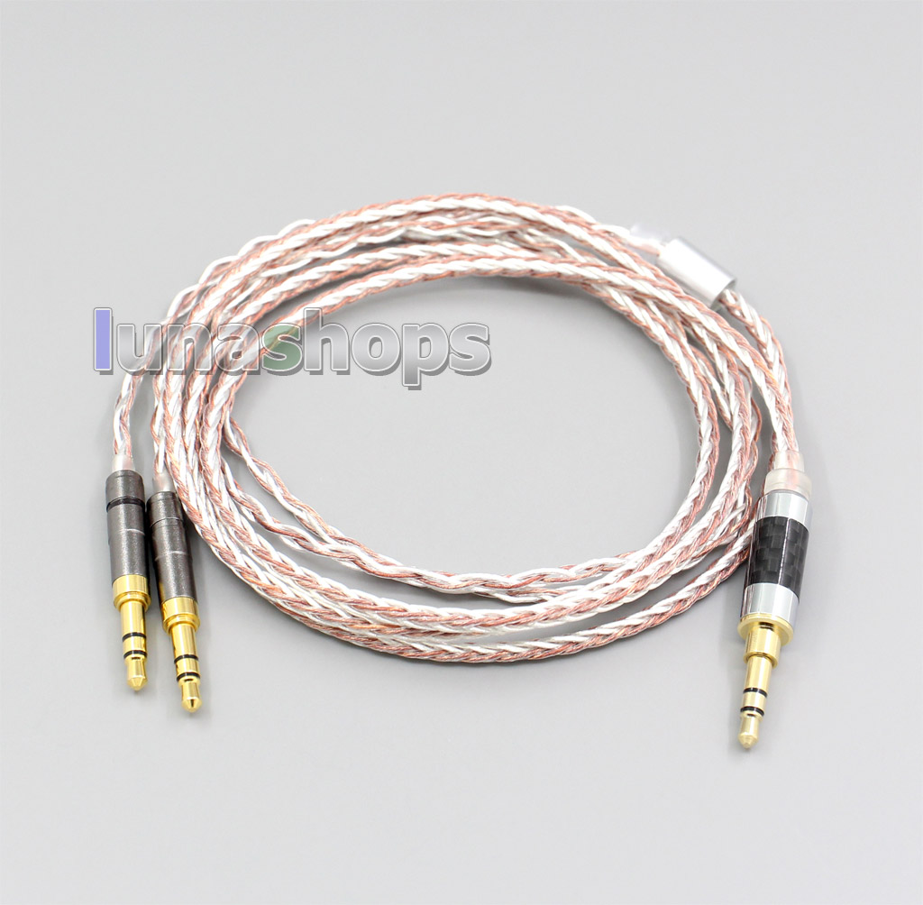 800 Wires Soft Silver + OCC Alloy  Earphone Headphone Cable For Final Audio Design Pandora Hope vi Denon AH-D600 D7100 Velodyne vTrue  