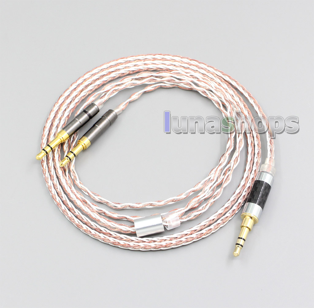 800 Wires Soft Silver + OCC Alloy Earphone Headphone Cable For Beyerdynamic T1 T5P 