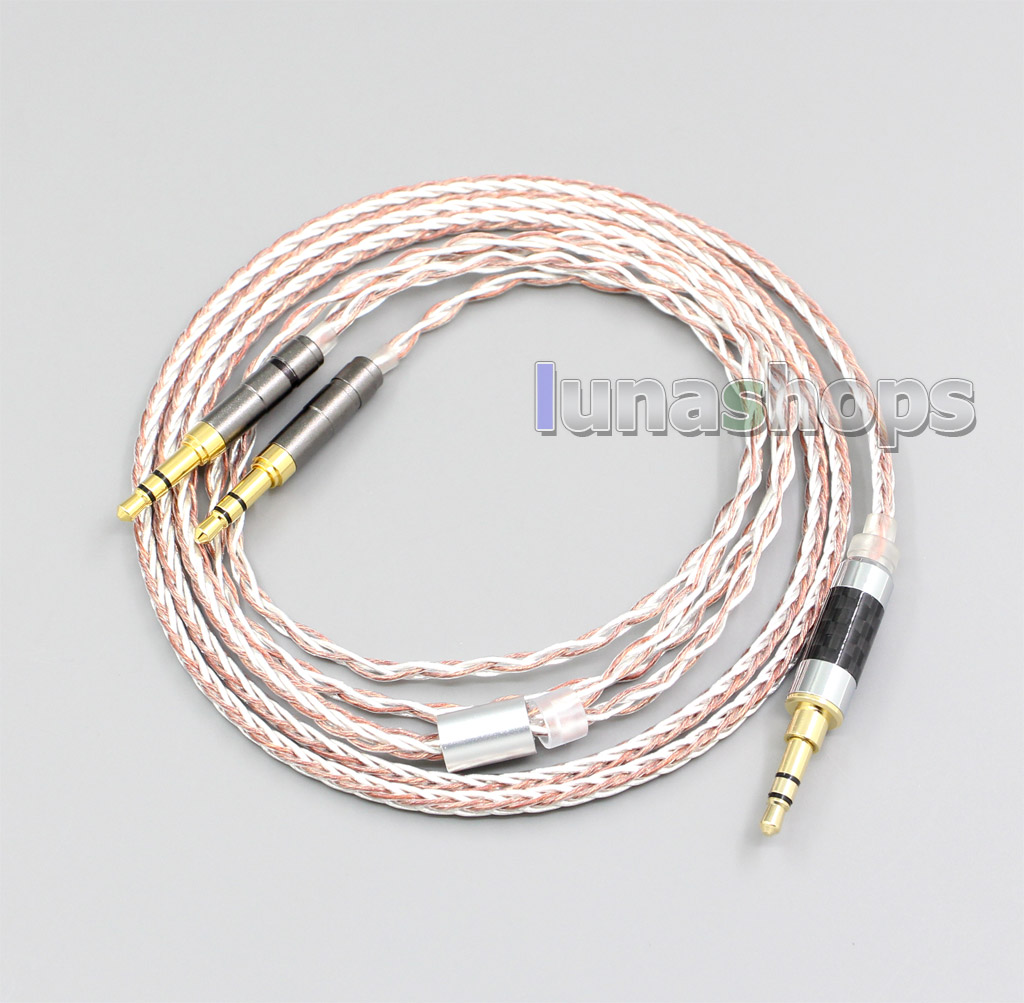 800 Wires Soft Silver + OCC Alloy Earphone Headphone Cable For Final Audio Design Pandora Hope vi Denon AH-D600 D7100 Velodyne vTrue