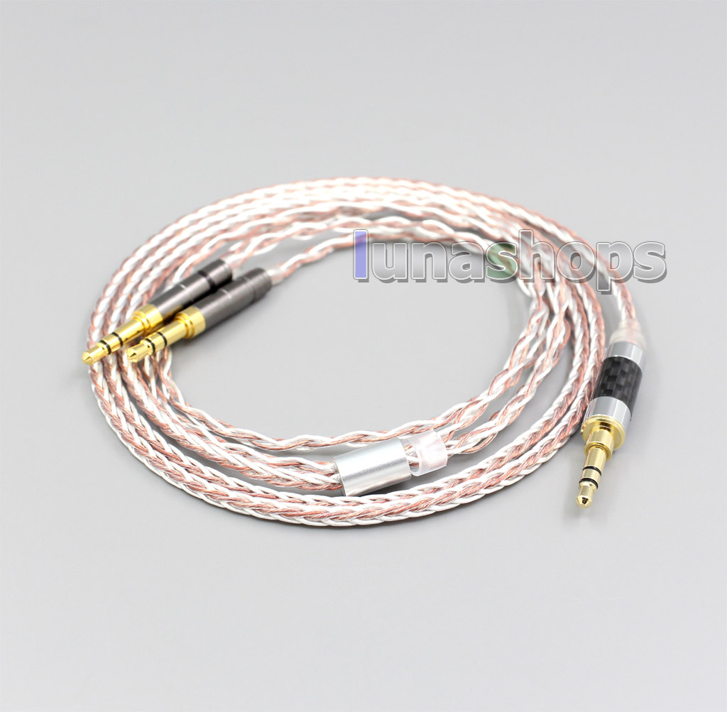 800 Wires Soft Silver + OCC Alloy  Earphone Headphone Cable For Final Audio Design Pandora Hope vi Denon AH-D600 D7100 Velodyne vTrue  