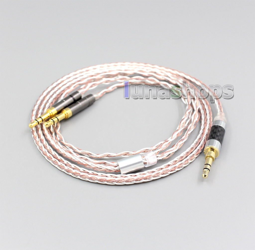 800 Wires Soft Silver + OCC Alloy Earphone Headphone Cable For Onkyo A800 Headphone Earphone