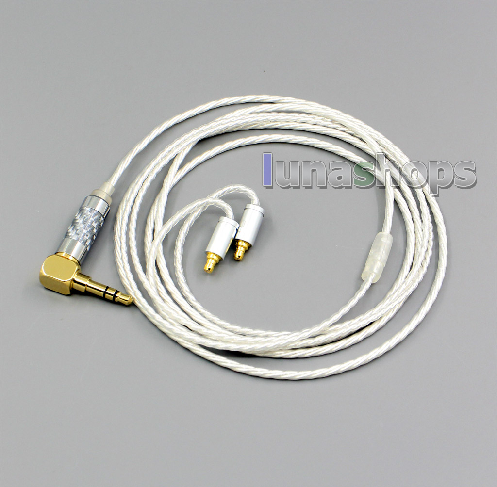 XLR Balanced 3.5mm 2.5mm Hi Res Silver Plated Headphone Cable For Sennheiser IE400 IE500 Pro