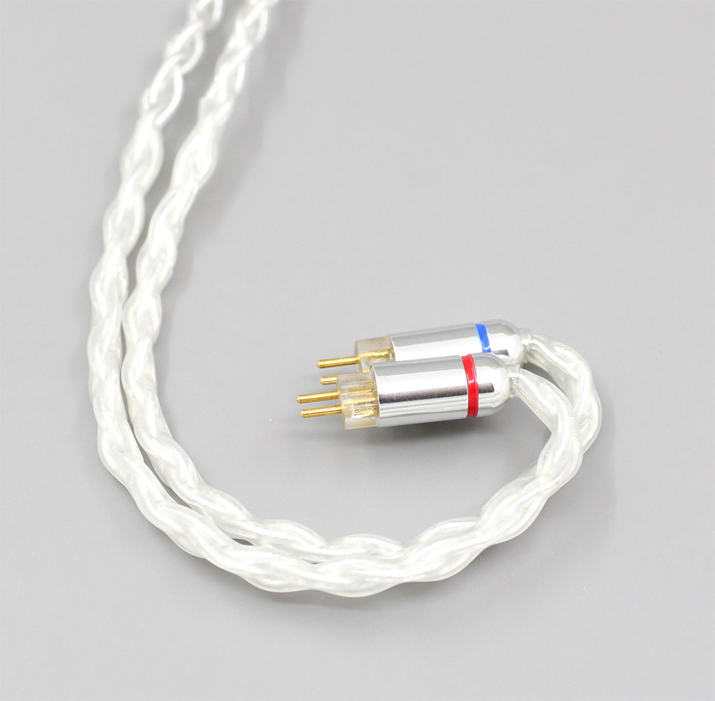2.5mm 4.4mm 8 Core Silver Plated OCC Earphone Cable For 0.78mm BA Custom Westone W4r UM3X UM3RC JH13 High Step