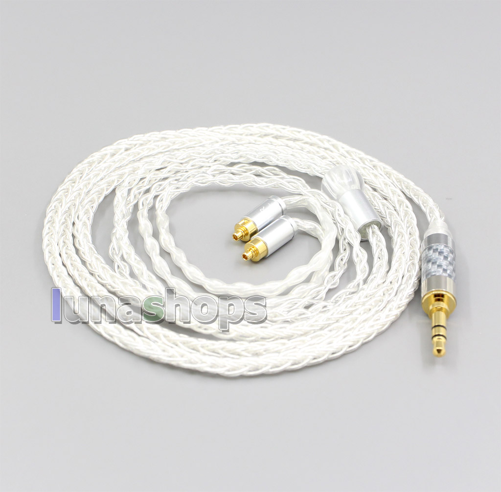 3.5mm 2.5mm 4.4mm XLR 8 Core Silver Plated OCC Earphone Cable For Dunu dn-2002