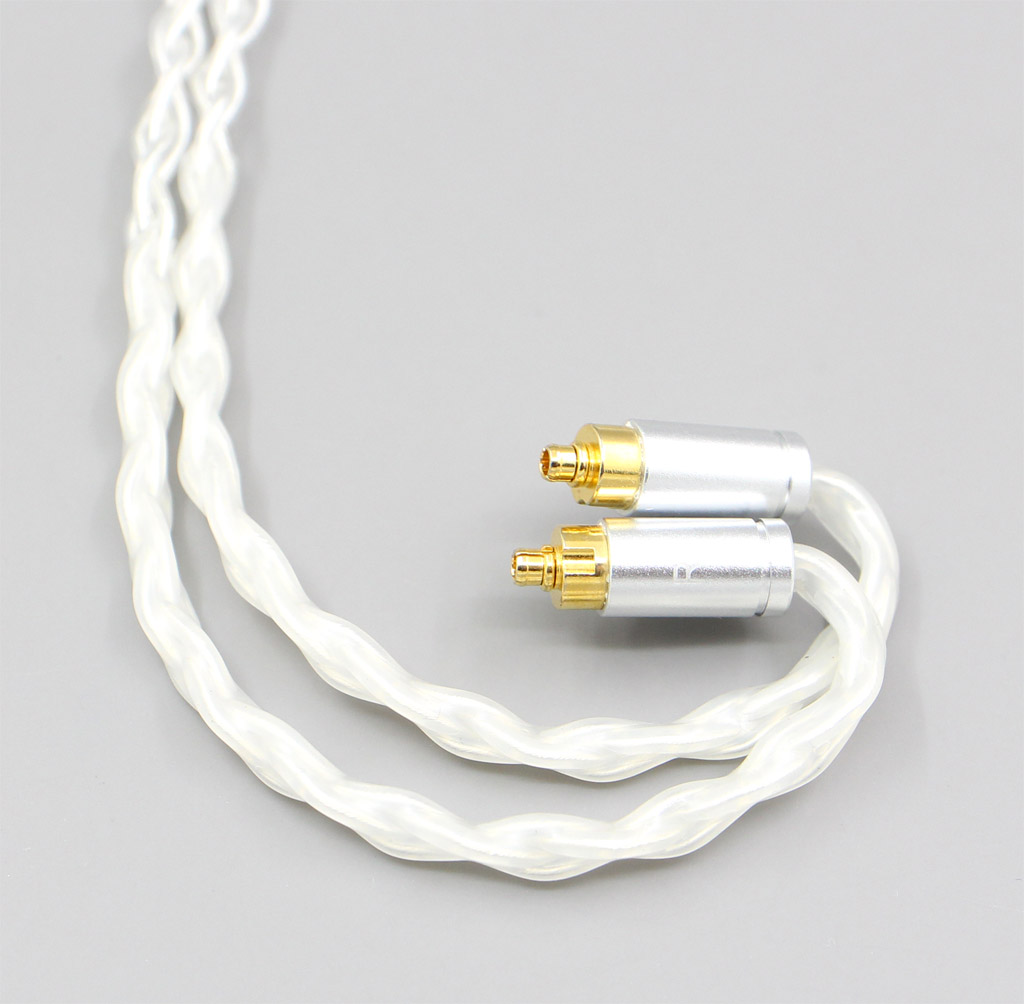 4.4mm XLR 2.5mm 3.5mm Balanced 99% Pure Silver 8 Core Earphone Cable For Dunu dn-2002