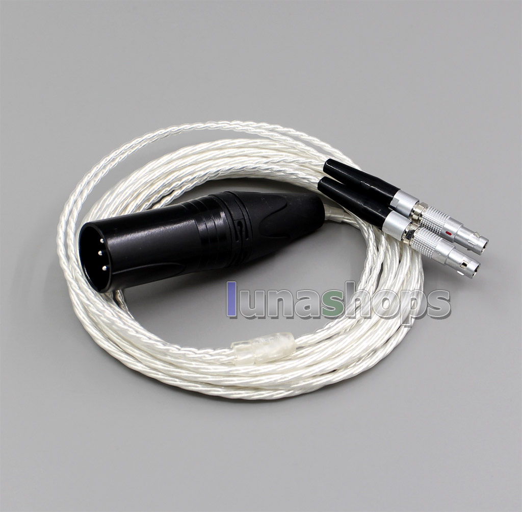 XLR 4 pin Balanced 3.5mm 2.5mm Pure Silver Plated Earphone Cable For Ultrasone Jubilee 25E dition ED8EX ED15