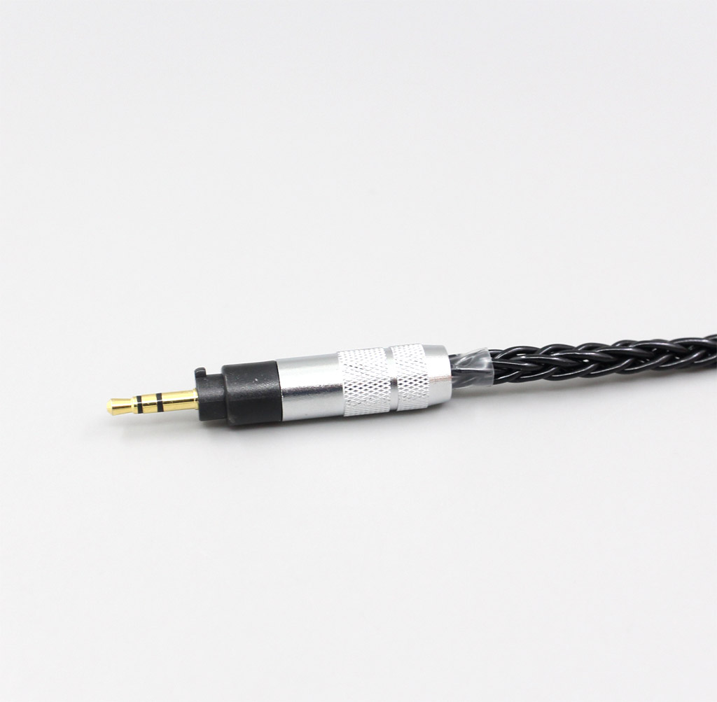 3.5mm 2.5mm 4.4mm XLR 8 Core Silver Plated Black Earphone Cable For Sennheiser Urbanite XL On/Over Ear