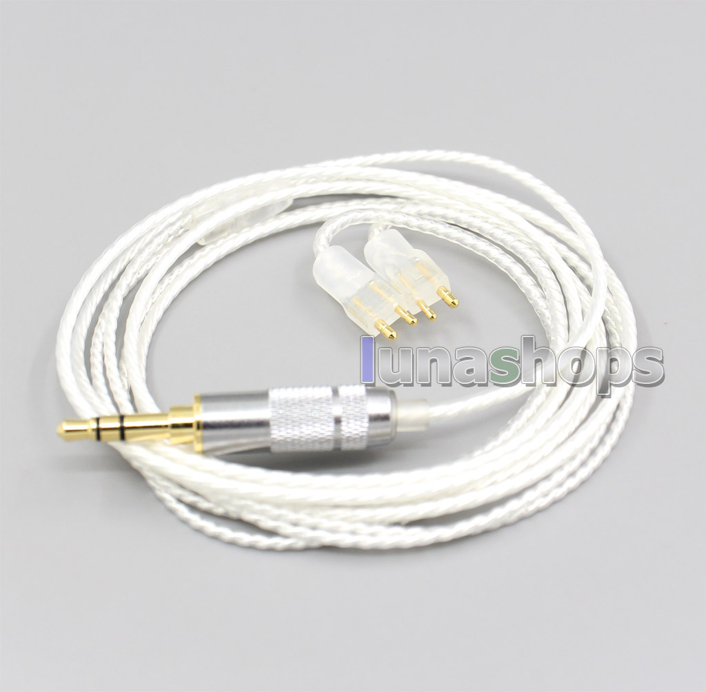 Hi-Res Silver Plated 7N OCC Earphone Cable For Fitear To Go! 334 private c435 mh334 Jaben 111(F111) MH333 223 22
