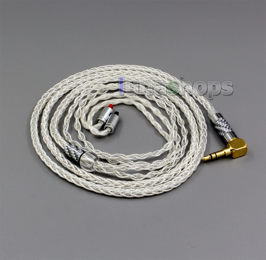 99.99% Pure Silver XLR 3.5mm 2.5mm 4.4mm Earphone Cable For Audio-Technica ATH-IM50 IM70 IM01 IM02 03