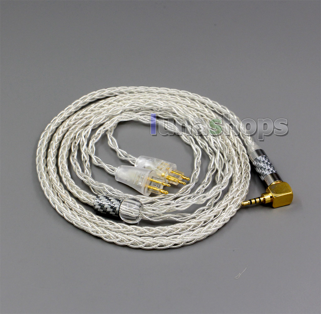 99.99% Pure Silver XLR 3.5mm 2.5mm 4.4mm Earphone Cable For FOSTEX TH900 MKII MK2 Headphone
