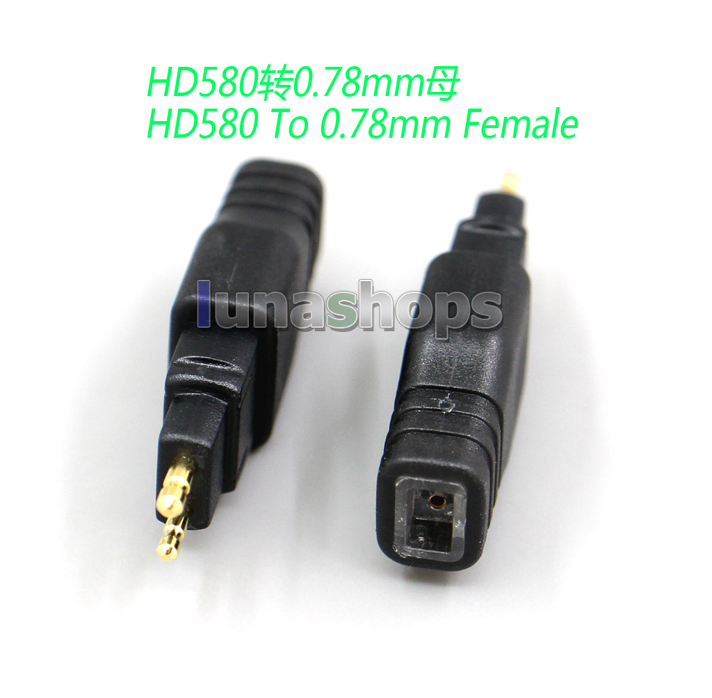 Headphone Plug for Sennheiser HD580 HD600 HD650 To MMCX / 0.78mm Female Converter Adapter
