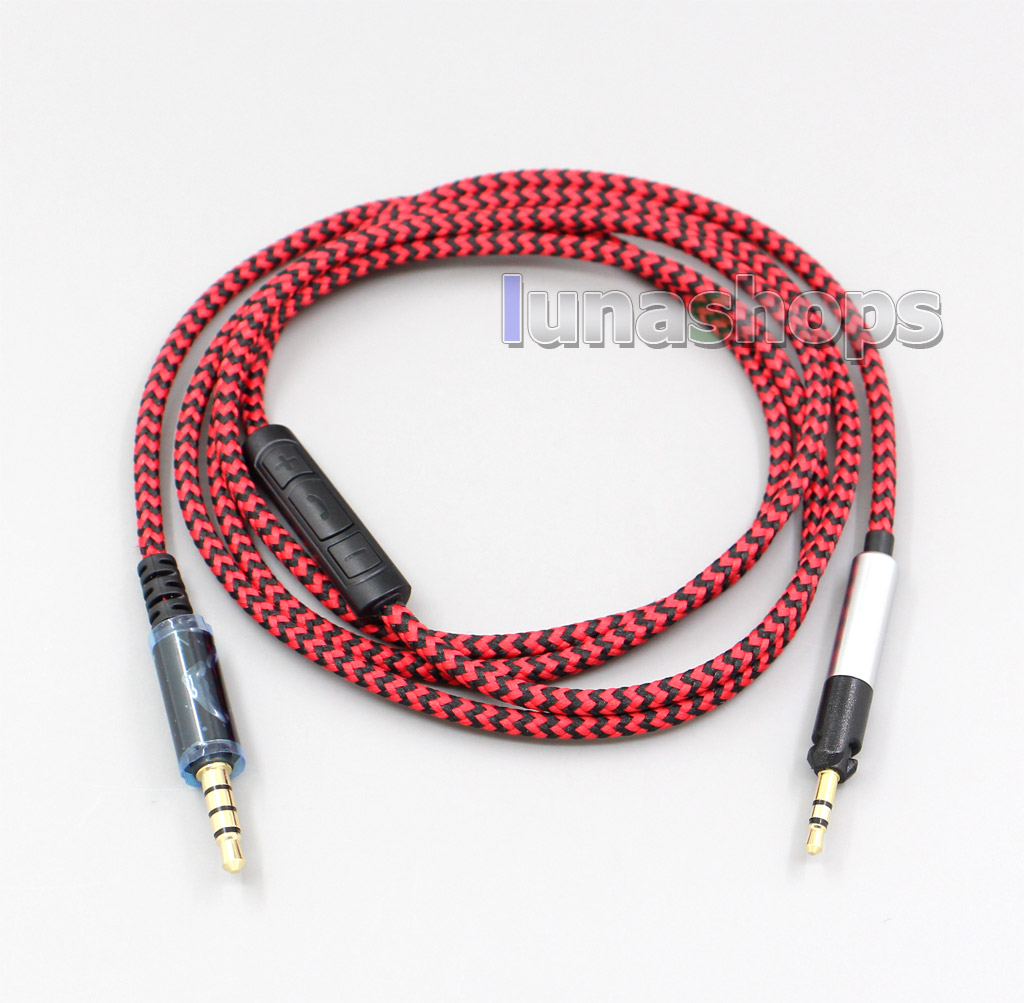 Hi-OFC With Mic Remote Headphone Cable For Sennheiser HD595 HD598 HD558 HD518 Headset