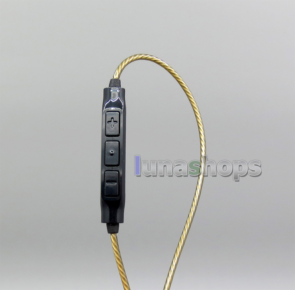 3.5mm With Mic Remote Silver Plated cable For XiaoMi Sennheiser HD497 HD447 HD437 EH350 HD202 HD212 Headphone