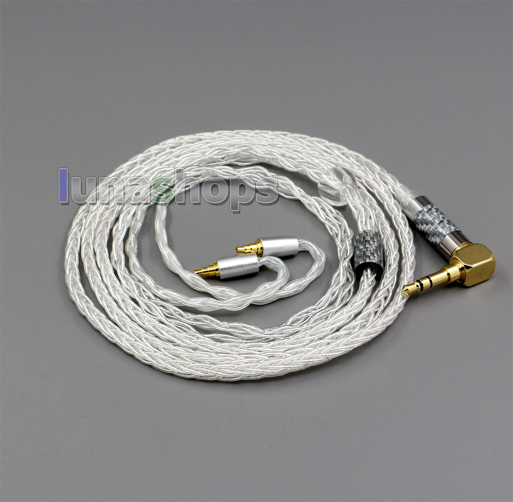 99.99% Pure Silver XLR 3.5mm 2.5mm 4.4mm Earphone Cable For Sennheiser IE40 Pro