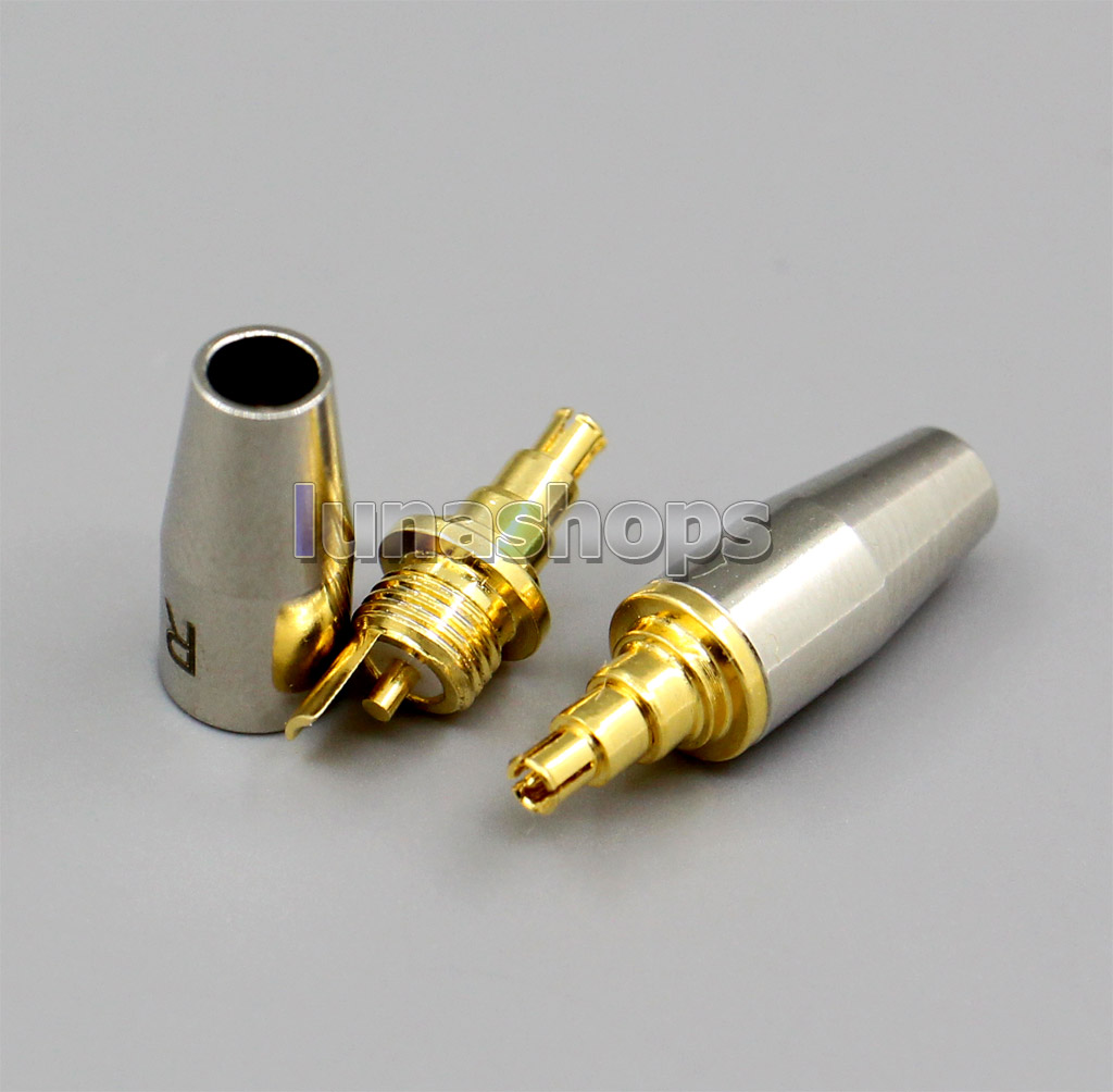 XY-Seires Stainless Steel Barrel Earphone Headphone DIY Custom Pin Adapter Plug For Sennheiser IE40 Pro