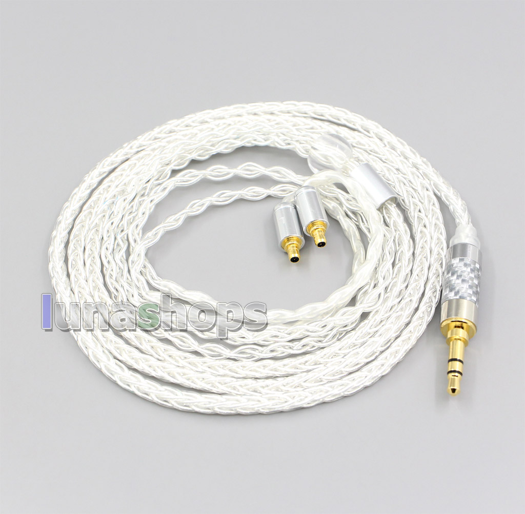 3.5mm 2.5mm XLR 4.4mm 8 Core Silver Plated OCC Earphone Cable For Sennheiser IE400 IE500 Pro