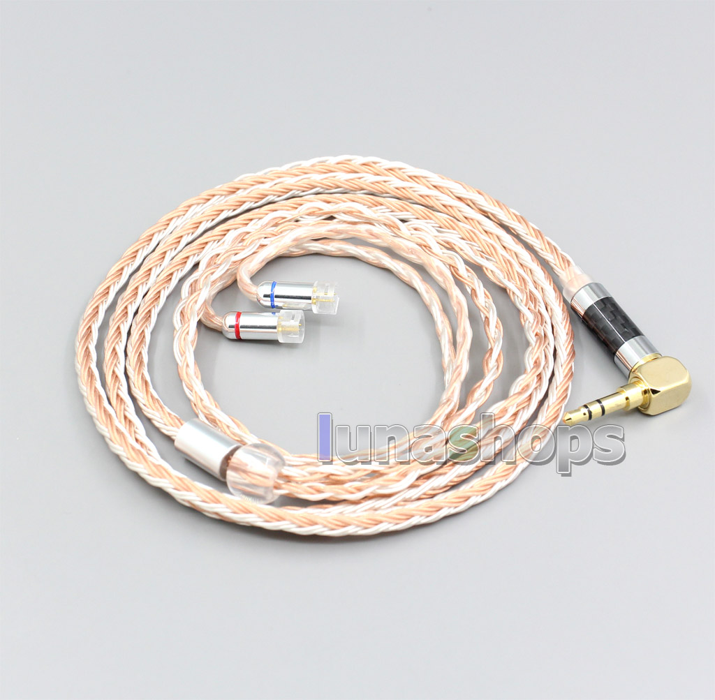 XLR 4.4mm 2.5mm 16 Core Silver Plated OCC Mixed Earphone Cable For Sennheiser IE8 IE8i IE80 IE80s Metal Pin