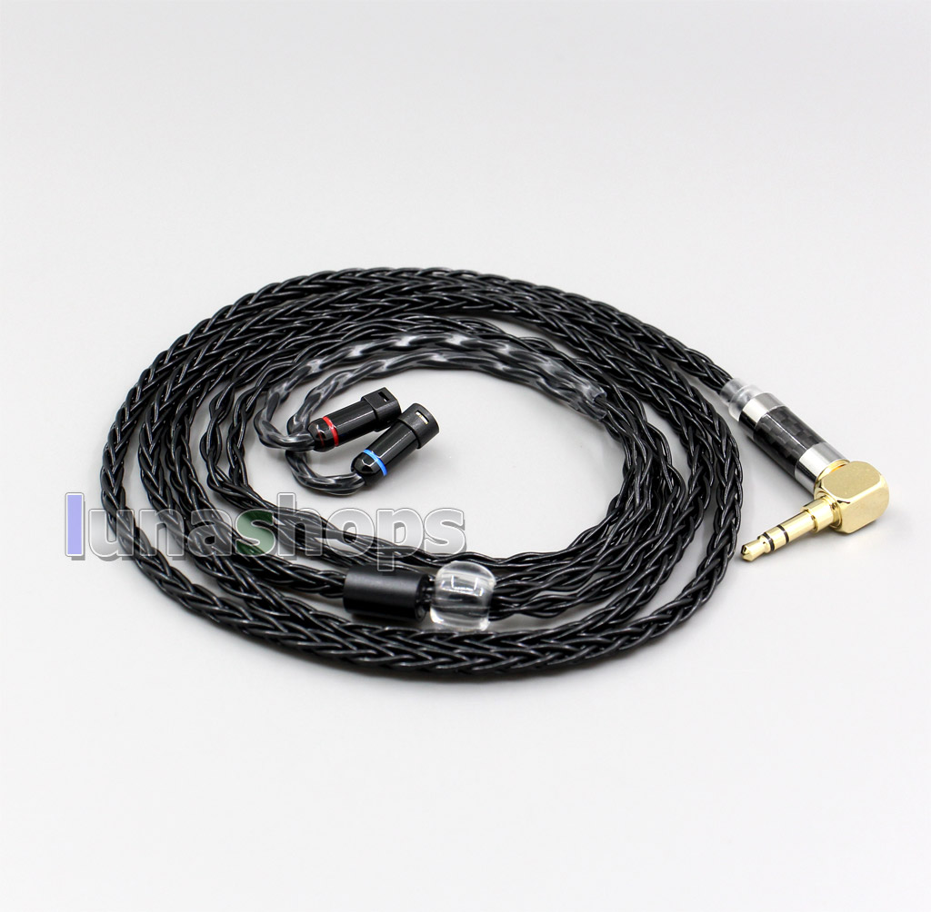XLR Balanced 3.5mm 2.5mm 8 Cores Silver Plated Headphone Cable For Sennheiser IE8 IE8i IE80 IE80s Metal Pin