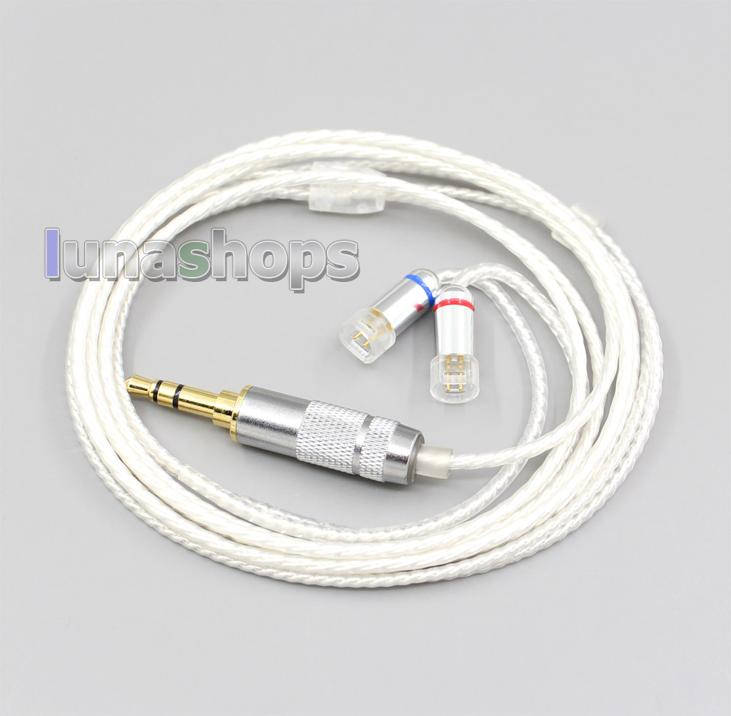 Hi-Res Silver Plated 7N OCC Earphone Cable For Sennheiser IE8 IE8i IE80 IE80s Metal Pin