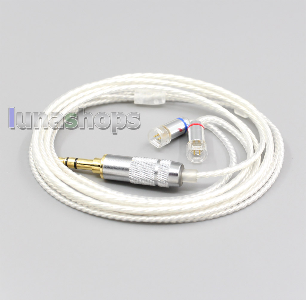Hi-Res Silver Plated 7N OCC Earphone Cable For Sennheiser IE8 IE8i IE80 IE80s Metal Pin