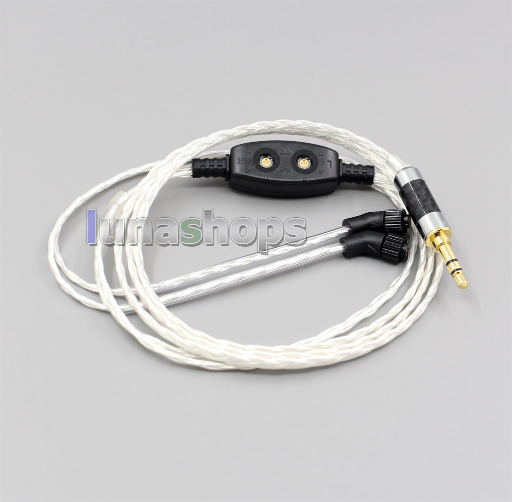 Hi Res 7N PCOCC + Pure Silver Alloy Earphone Cable For AKR03 Roxxane JH Audio JH24 Layla Angie AK380 AK240