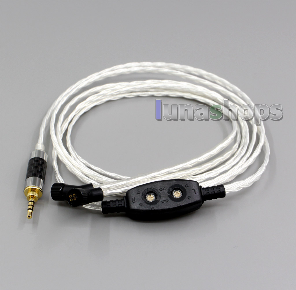 2.5mm Balanced 6N PCOCC + Pure Silver Alloy Earphone Cable For JH Audio Sirens Roxanne JH24