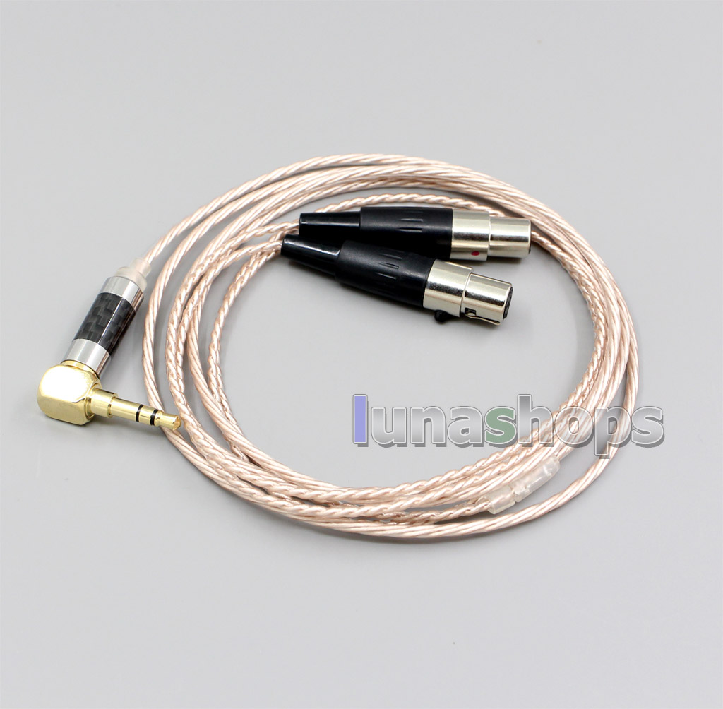 Hi-Res Silver Plated XLR 3.5mm 2.5mm 4.4mm Earphone Cable For Audeze LCD-3 LCD3 LCD-2 LCD2
