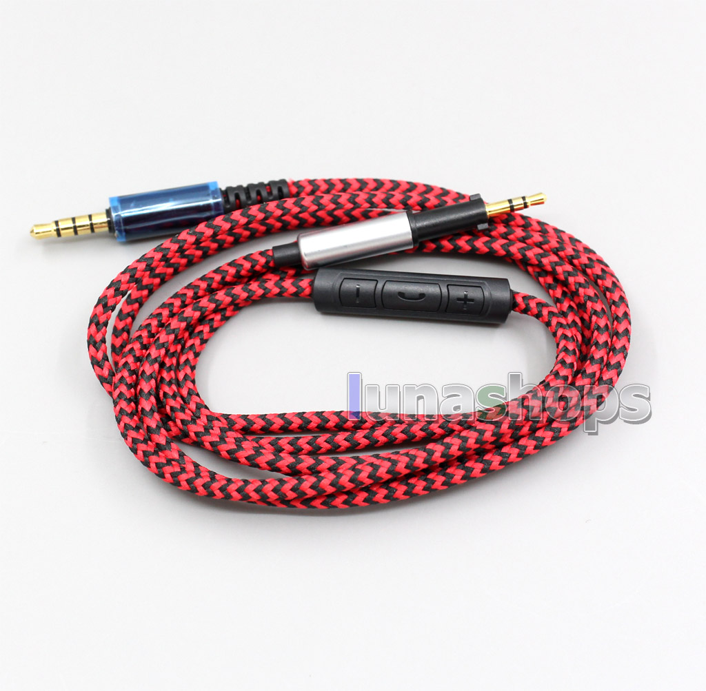 Hi-OFC With Mic Remote Headphone Cable For AKG K450 K451 K452 K480 Q460 Headset  