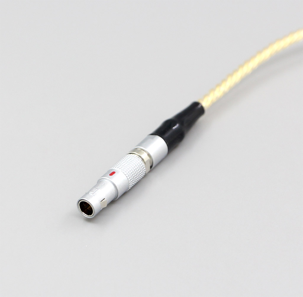 3.5mm 2.5mm 4.4mm 4 Cores 99.99% Pure Silver + Gold Plated Earphone Braided Cable For AKG K812 Reference Headphone