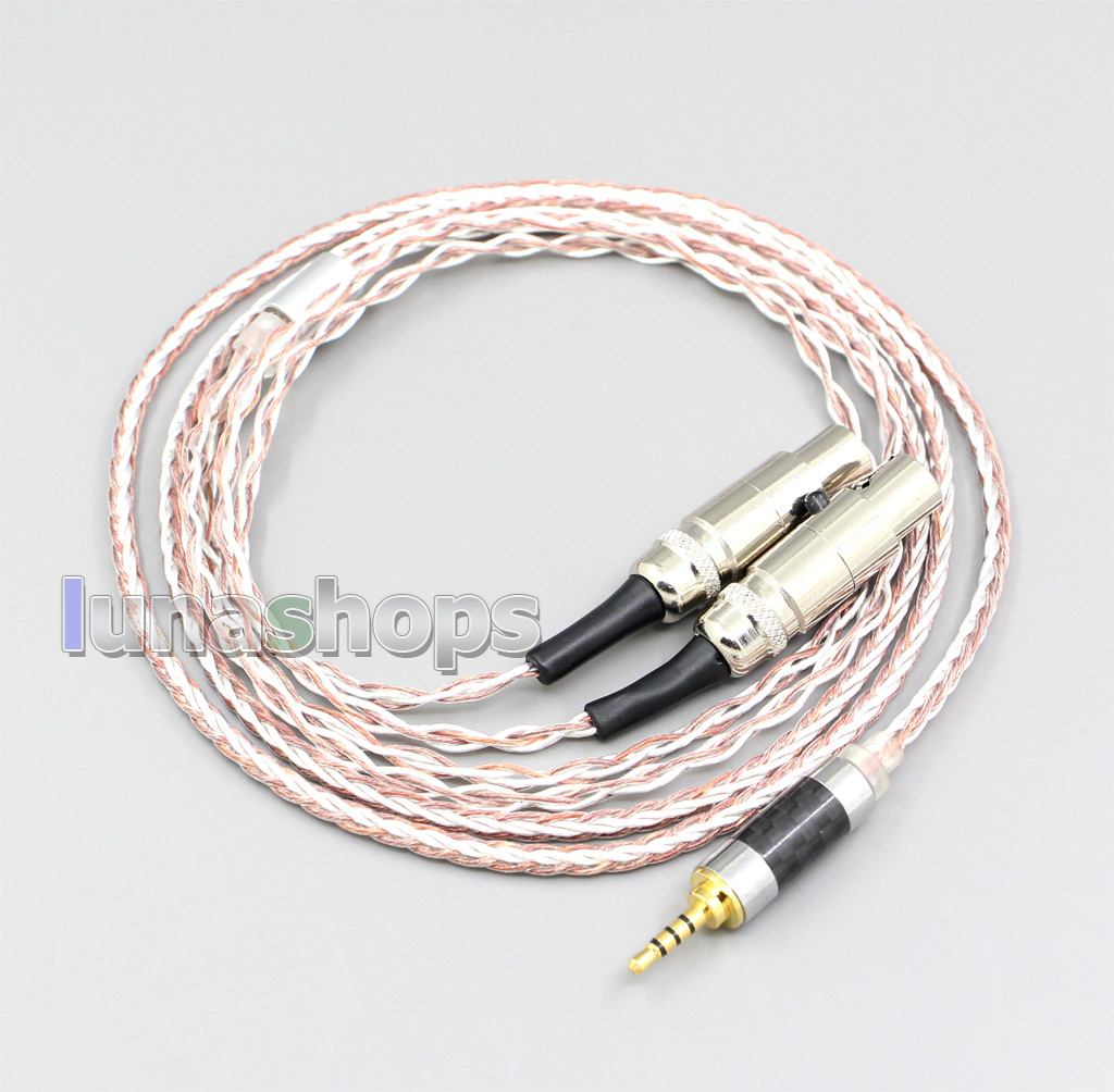 800 cores Silver + OCC Alloy Earphone Headphone Cable For Audeze LCD-3 LCD3 LCD-2 LCD2 LCD-X LCD-XC