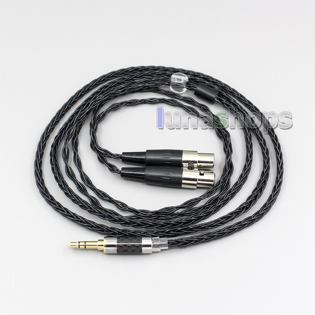 2.5mm 3.5mm XLR Balanced 8 Core OCC Silver Mixed Headphone Cable For Audeze LCD-3 LCD3 LCD-2 LCD2