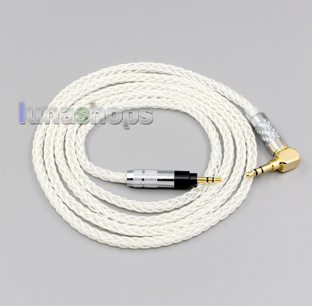 4.4mm 3.5mm XLR 2.5mm 99% Pure Silver 8 Core Earphone Cable For Sennheiser Urbanite XL On/Over Ear