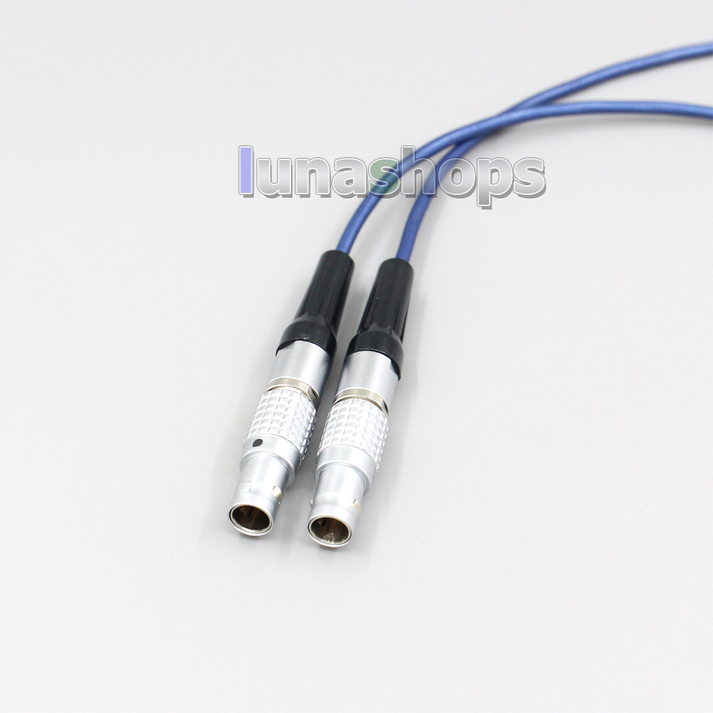 Blue 99% Pure Silver XLR 3.5mm 2.5mm 4.4mm Earphone Cable For Focal Utopia Fidelity Circumaural