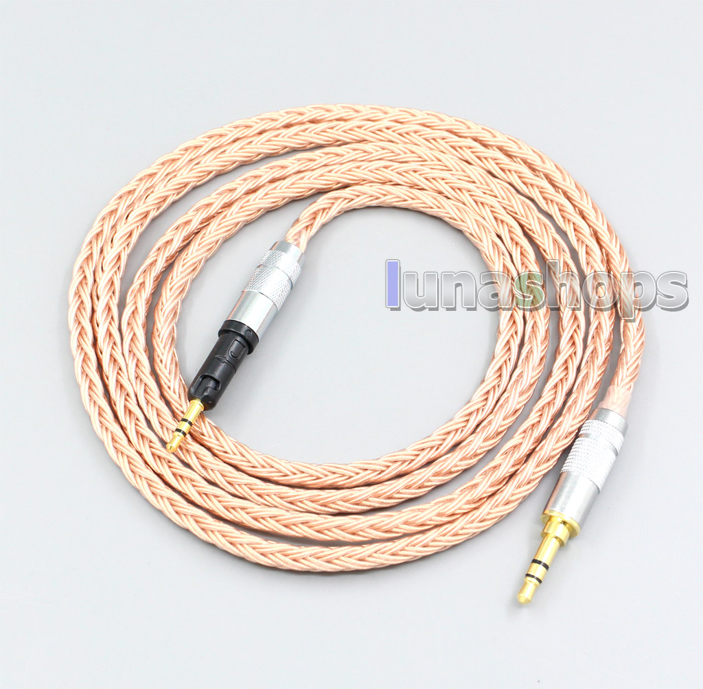 2.5mm 4.4mm XLR 3.5mm 16 Core 99% 7N  OCC Earphone Cable For Audio Technica ATH-M50x ATH-M40x ATH-M70X