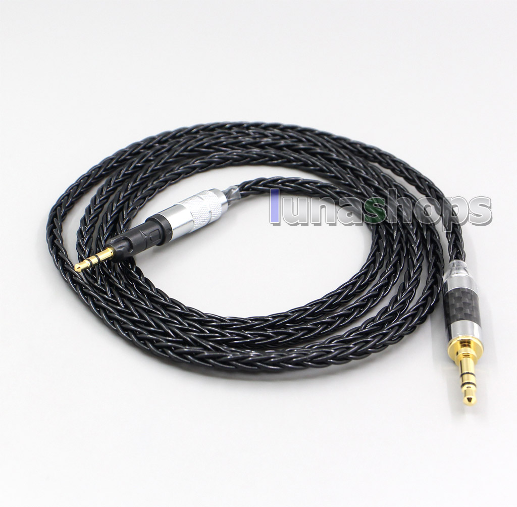 4.4mm XLR 2.5mm 8 Core Silver Plated OCC Earphone Cable For Audio Technica ATH-M50x ATH-M40x ATH-M70x