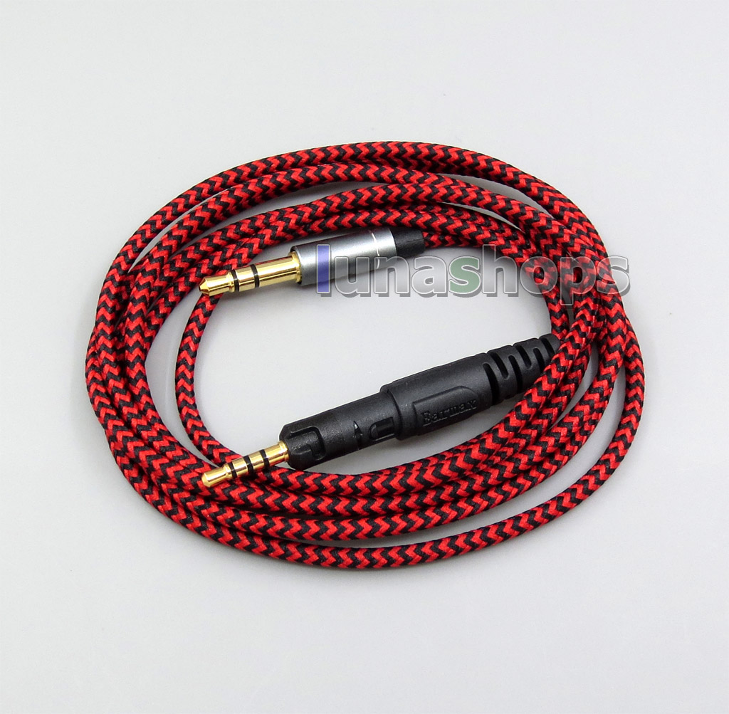 3.5mm Woven Net Headphone Cable For ultrasone signature PRO Audio Technica ATH-M50x ATH-M40x