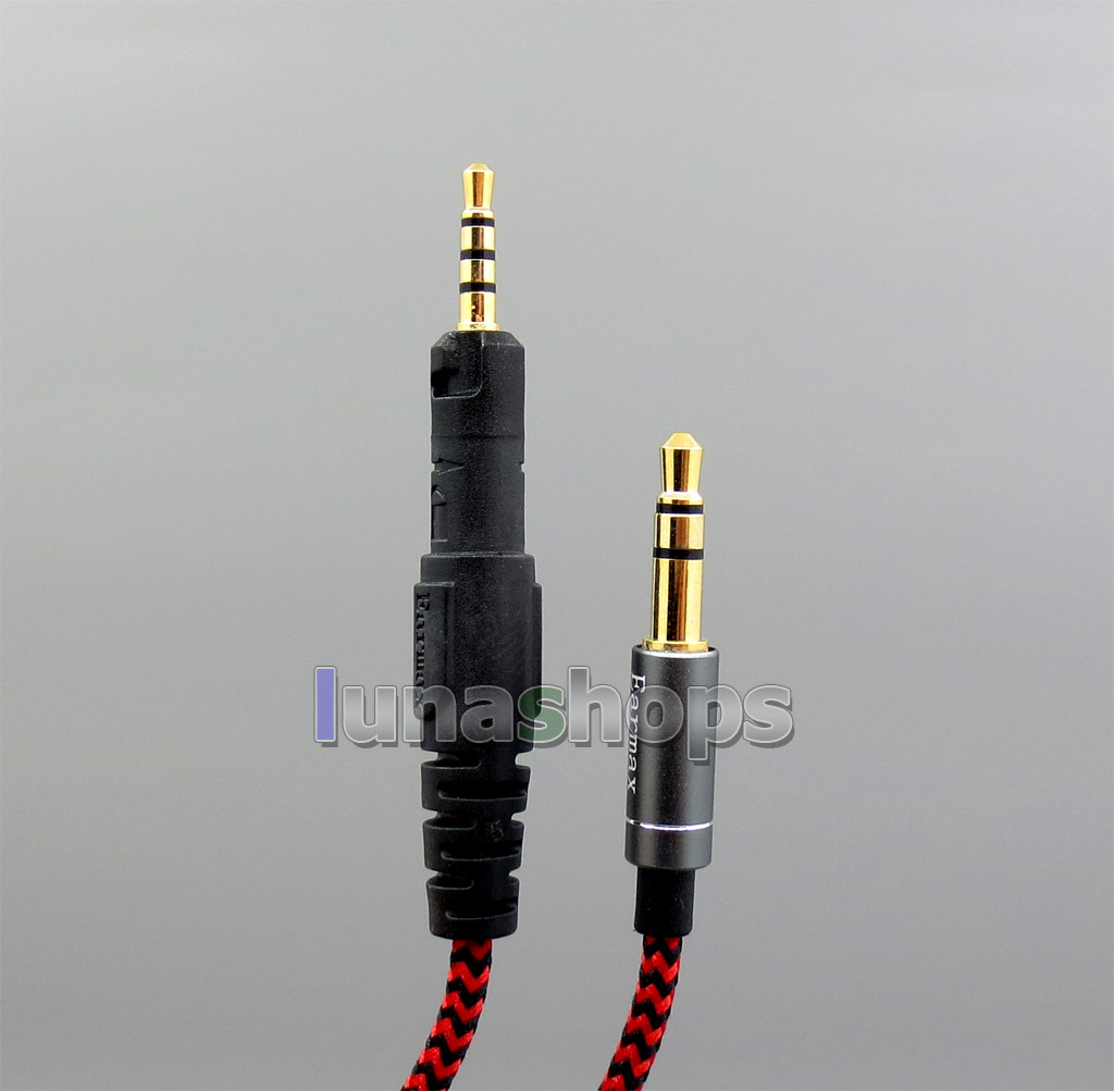 3.5mm Woven Net Headphone Cable For ultrasone signature PRO Audio Technica ATH-M50x ATH-M40x