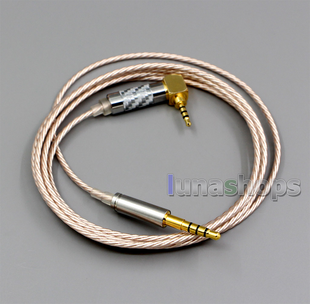 Hi-Res Silver Plated XLR 3.5mm 2.5mm 4.4mm Earphone Cable For Denon AH-mm400 AH-mm300 AH-mm200