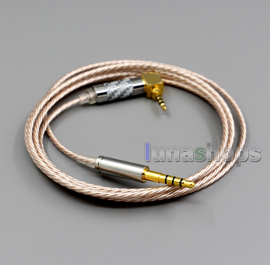 Hi-Res Silver Plated XLR 3.5mm 2.5mm 4.4mm Earphone Cable For Denon AH-mm400 AH-mm300 AH-mm200