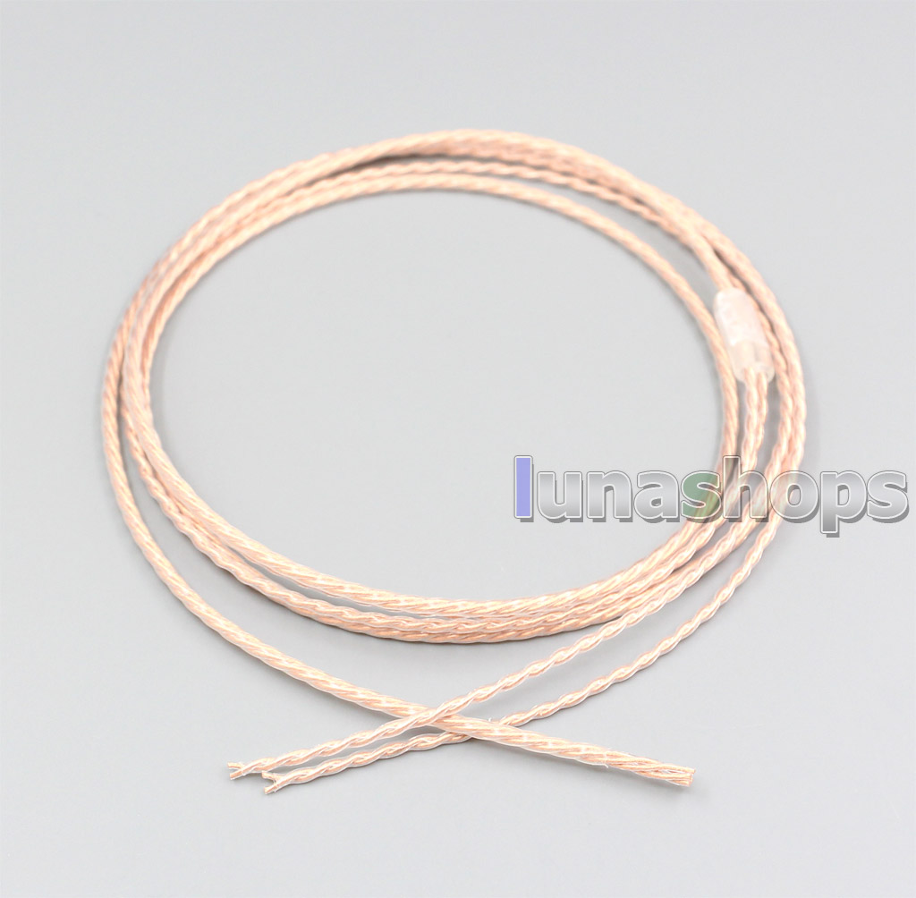 Bulk 1.2m Pure 7N PCOCC Headphone Earphone Cable DIY Custom or repair earphone wire