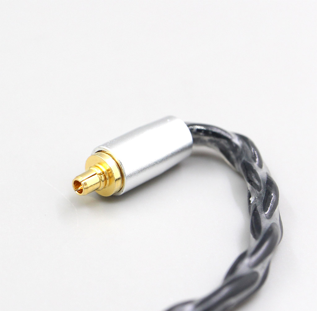 3.5mm 2.5mm 4.4mm XLR 8 Core Silver Plated OCC Black Earphone Cable For Dunu T5 Titan 3 T3 (Increase Length MMCX)