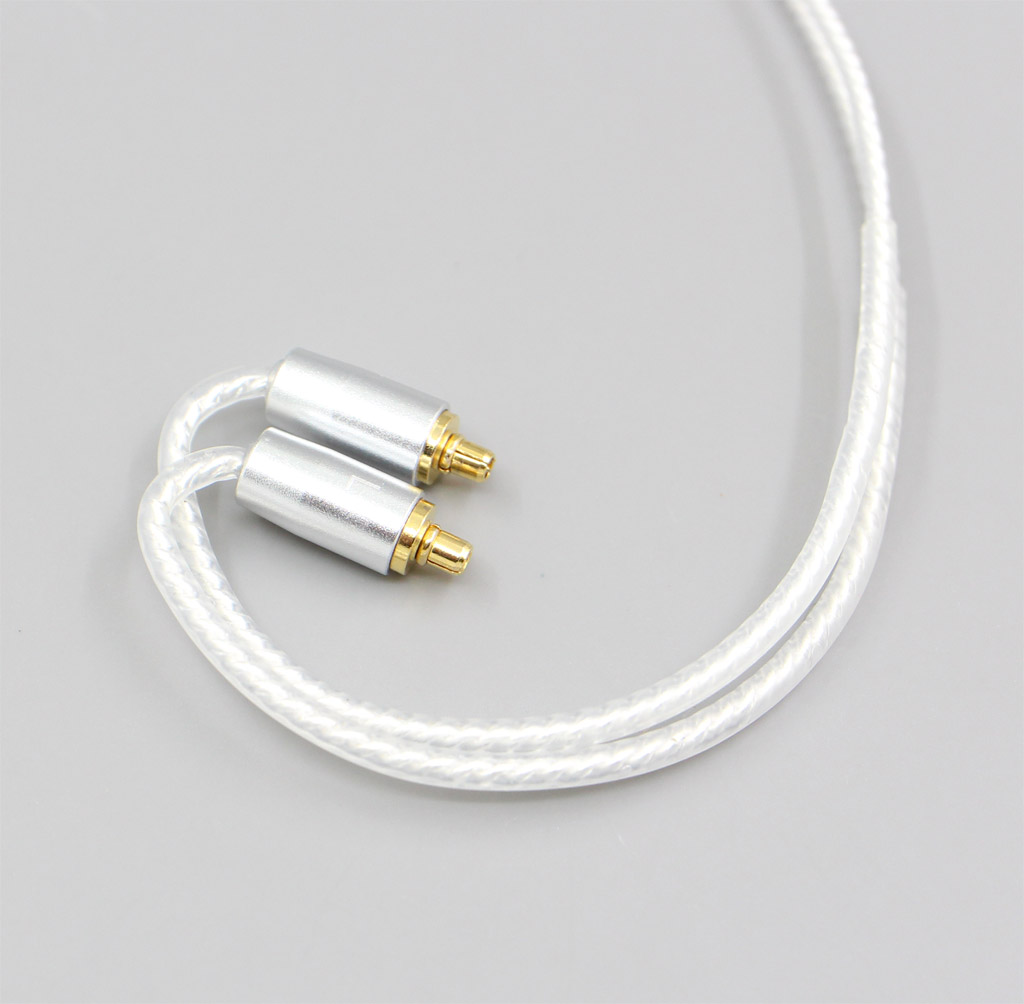 2.5mm 4.4mm 3.5mm Hi-Res Silver Plated 7N OCC Earphone Cable For Dunu T5 Titan 3 T3 (Increase Length MMCX)