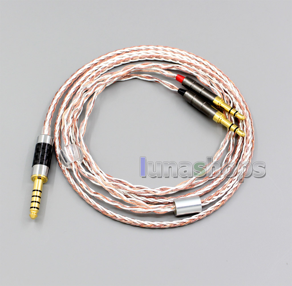 800 Wires Soft Silver + OCC Alloy Earphone Headphone Cable For Onkyo A800 Headphone Earphone
